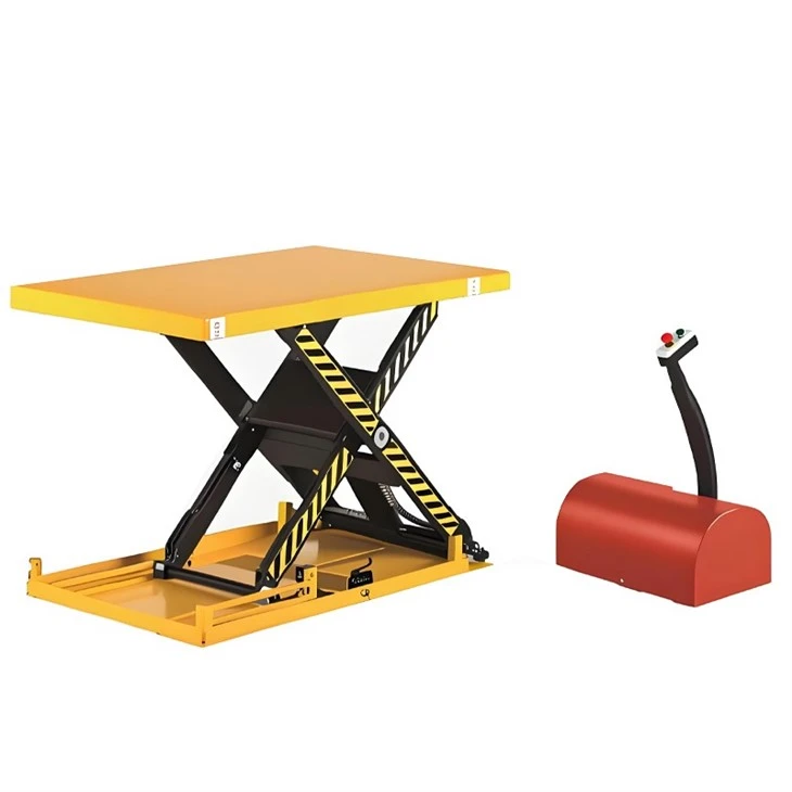 Fixed Scissor Lift With A Rotating Tabletop best