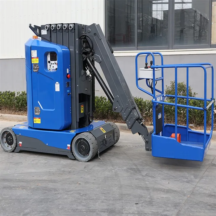 Önjáró-függőleges árbocemelő tolózárral